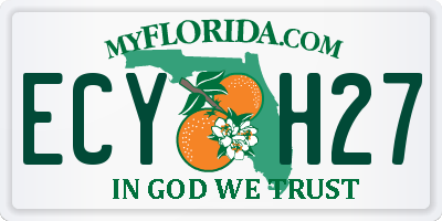 FL license plate ECYH27