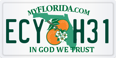 FL license plate ECYH31