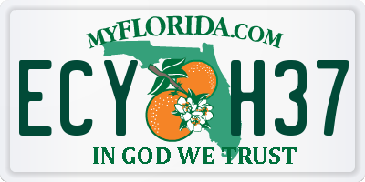 FL license plate ECYH37