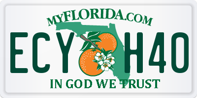 FL license plate ECYH40