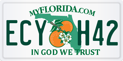 FL license plate ECYH42