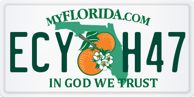 FL license plate ECYH47
