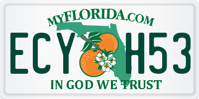 FL license plate ECYH53