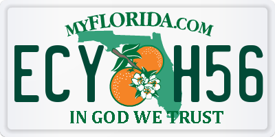 FL license plate ECYH56
