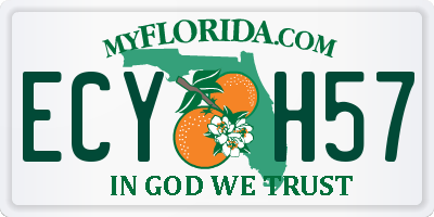 FL license plate ECYH57