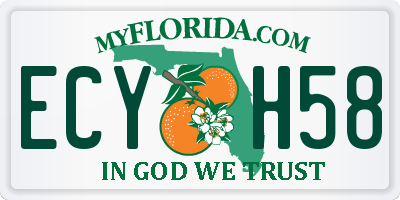 FL license plate ECYH58