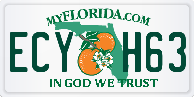 FL license plate ECYH63