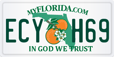 FL license plate ECYH69