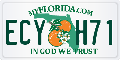 FL license plate ECYH71