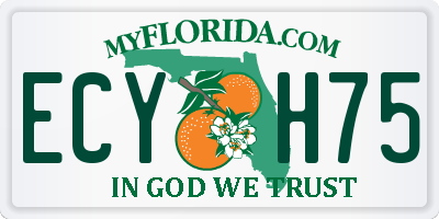 FL license plate ECYH75