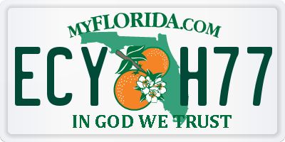 FL license plate ECYH77