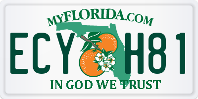 FL license plate ECYH81