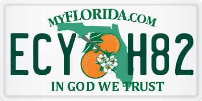 FL license plate ECYH82