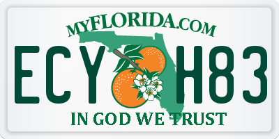 FL license plate ECYH83
