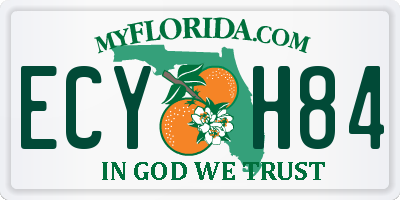 FL license plate ECYH84