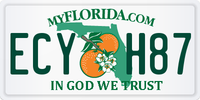 FL license plate ECYH87