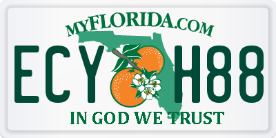 FL license plate ECYH88