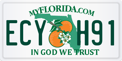 FL license plate ECYH91