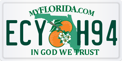 FL license plate ECYH94