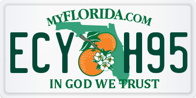 FL license plate ECYH95