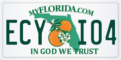 FL license plate ECYI04