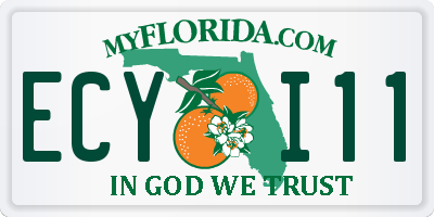 FL license plate ECYI11