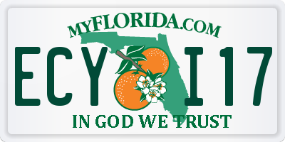 FL license plate ECYI17