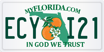 FL license plate ECYI21