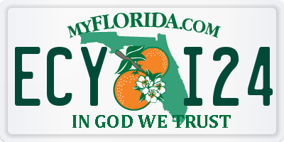 FL license plate ECYI24