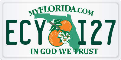 FL license plate ECYI27