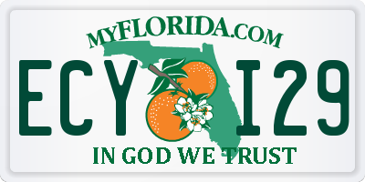 FL license plate ECYI29