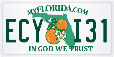 FL license plate ECYI31