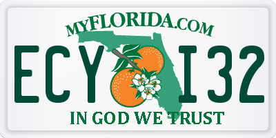 FL license plate ECYI32