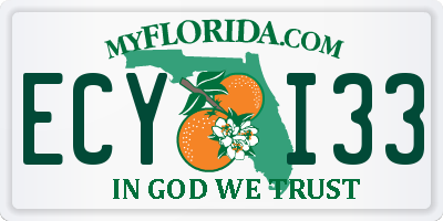 FL license plate ECYI33