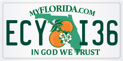 FL license plate ECYI36