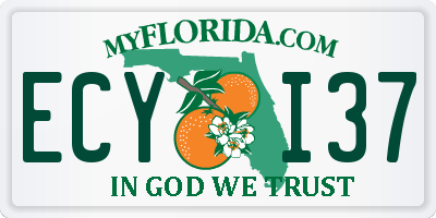 FL license plate ECYI37