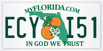 FL license plate ECYI51