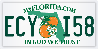 FL license plate ECYI58