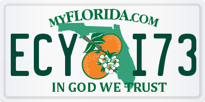 FL license plate ECYI73