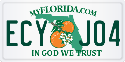 FL license plate ECYJ04