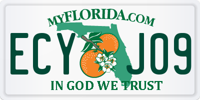 FL license plate ECYJ09