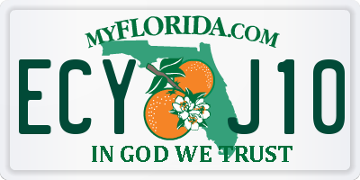 FL license plate ECYJ10
