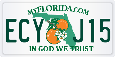 FL license plate ECYJ15