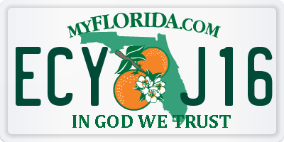 FL license plate ECYJ16