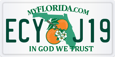 FL license plate ECYJ19
