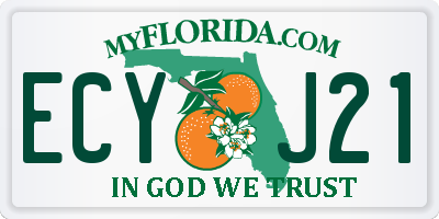 FL license plate ECYJ21