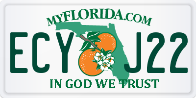 FL license plate ECYJ22