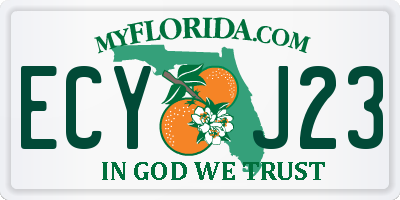 FL license plate ECYJ23