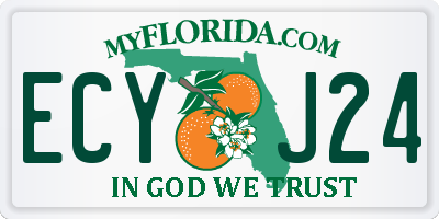 FL license plate ECYJ24