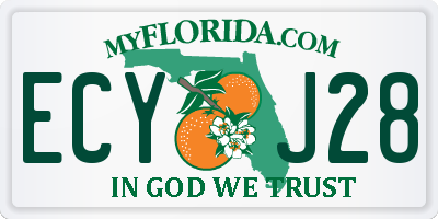 FL license plate ECYJ28